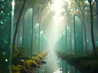 The Crystal Forest of Dawn