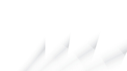 Abstract white and gray color, modern design stripes background with geometric shape. Vector illustration.