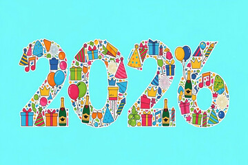 Happy new year date night romantic couple celebrating with cake and coffee in restaurant setting indoors