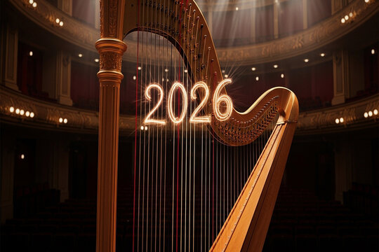 Abstract futuristic background with year numbers for new year and technology concepts design