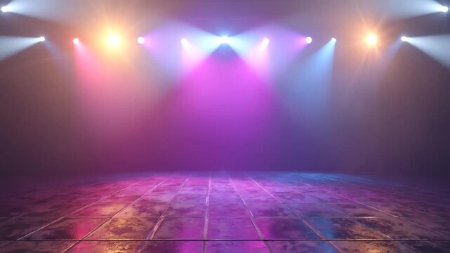 stage with spotlight