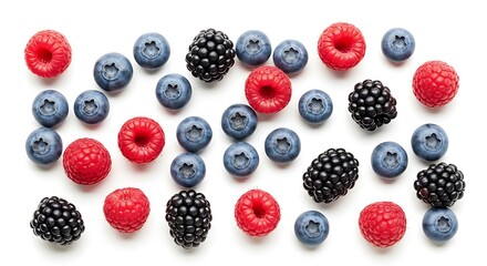 Fresh assorted berries vibrant collection healthy antioxidant rich fruit food