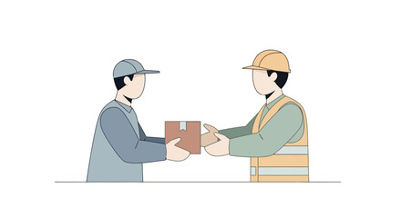 Friendly Business Handshake Between Two Professionals in a Modern Office Setting