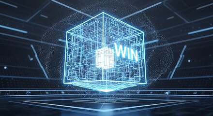 The picture shows a beautiful natural landscape with green hills and a clear blue sky. In the middle of the field, a group of deer is grazing peacefully. Tall trees surround the area, and a small rive