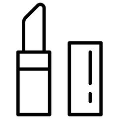 口紅、リップのアイコン。ベクターイラスト。