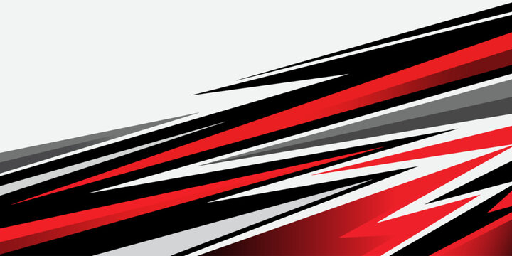 Red black and gray abstract racing background with sharp diagonal lines and dynamic motion effects. Modern energetic design for sports, automotive themes, gaming graphics, posters, banners. Eps10.