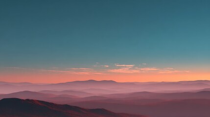 Fototapeta premium sunset in the mountains