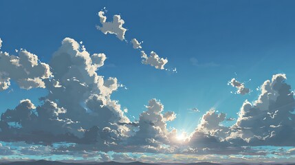 sunset in the mountains