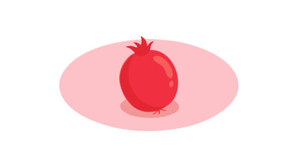 Fresh pomegranate fruit illustration vector design healthy eating antioxidant rich superfood organic diet drawing