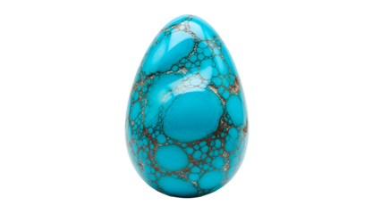 Polished semiprecious gemstone shaped like an ovoid rests against a deep black background