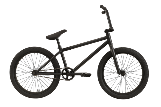 bmx bike isolated on a transparent background