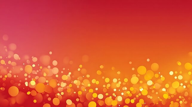 Clean professional vibrant layout with warm golden-orange gradient and soft light reflections, large top blank space for seasonal headline, product info, CTA, presentations and marketing templates