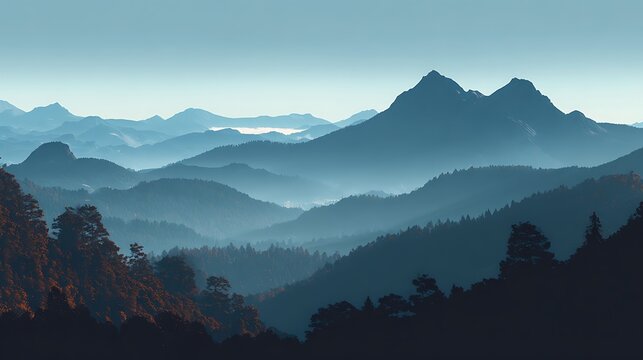 high mountain landscape