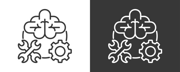 Skills Icon Set Vector Collection Isolated In Black And White