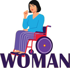 Empowered woman in wheelchair projects confidence and strength, symbolizing inclusion and independence for modern society