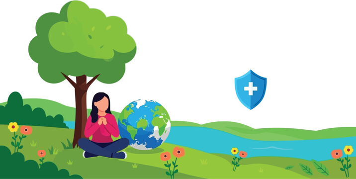 Empowering global health and environmental awareness with nature's embrace and a call for protection