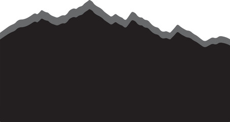 Mountain Silhouette Vector – Minimal Landscape Illustration for Nature and Outdoor Design
