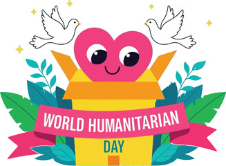 Celebrate World Humanitarian Day with kindness, compassion, and hope spreading like doves across the globe