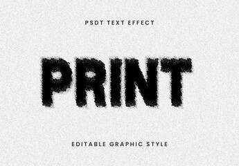 Bleed Ink Print Text Effect