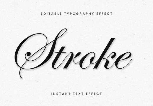 Elegant Italic Script Text Effect