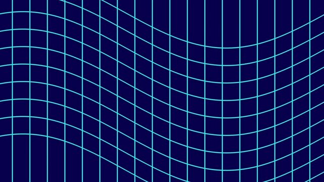 infinite loop of square grid patterns wrapping horizontally, creating a fluid, modern, and uninterrupted geometric flow