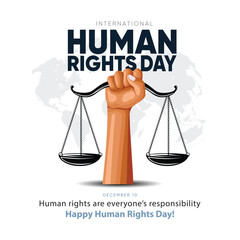 international Human Rights Day.  abstract vector Illustration design.