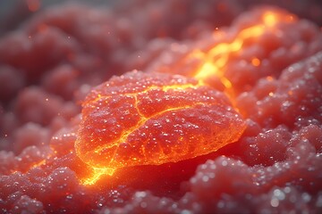 close up of a candy lava sweet 