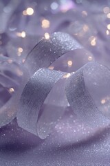 A close up of a ribbon on a table