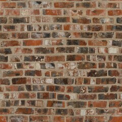 Weathered Distressed Red Brickwork Structure Detail Backdrop and Background
