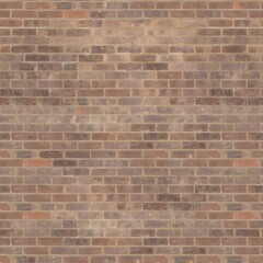 Rustic Textured Brown Brick Wall Surface Full Frame Material