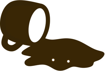 vector illustration of a cartoon Cute coffee cups