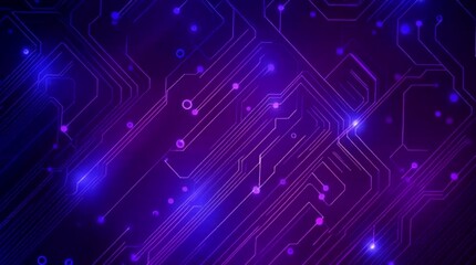 Dynamic glowing digital circuit board patterns pulsing with electric energy, representing futuristic technology and data flow - Powered by Adobe