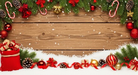 Marry Christmas And Happy New Year Background
