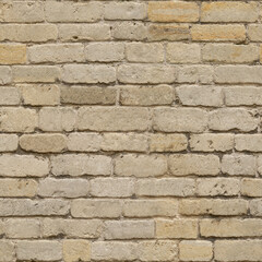 Rustic Aged Sandstone Brick Wall Close-Up Detailed Texture Background
