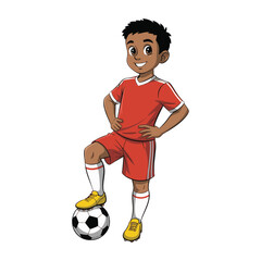 boy with soccer ball