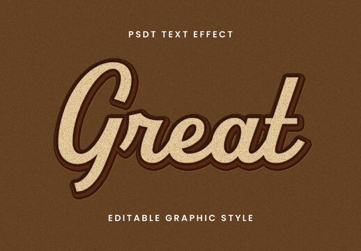 Beige And Brown Vintage Letterpress Text Effect Script Retro Font