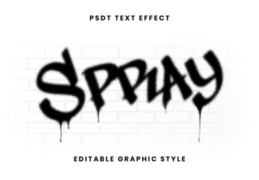 Graffiti Spray Dripping Text Effect