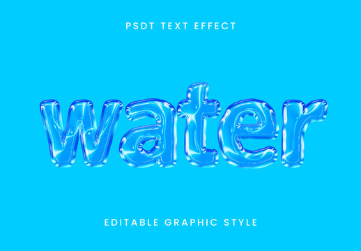 Water Liquid Text Effect