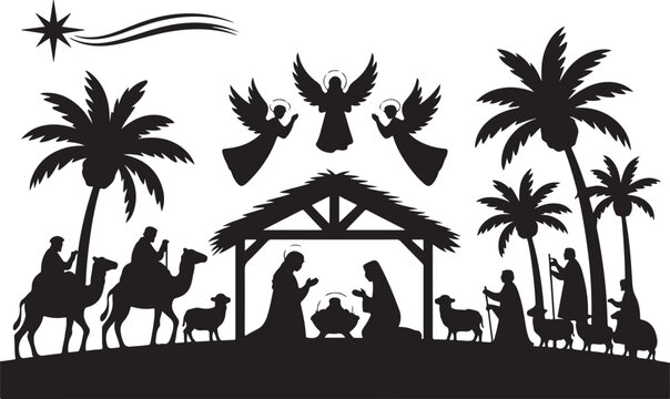 Nativity Silhouette set