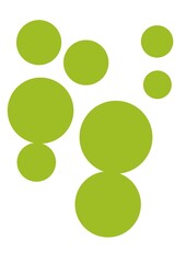 abstract green background circle pattern 