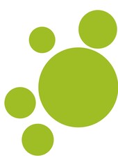 abstract green background circle pattern 