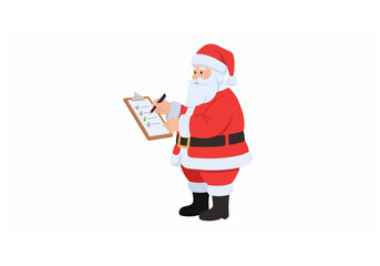 Santa checking list