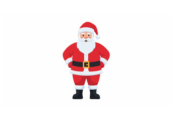 Santa Claus standing with hands on hips
