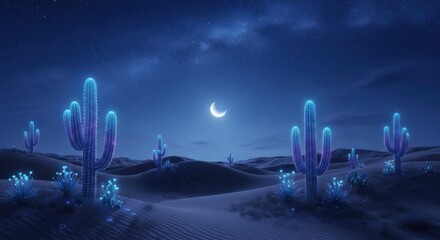 Cosmic Desert Night