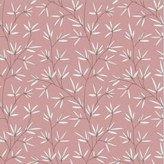 vector seamless pattern with bamboo