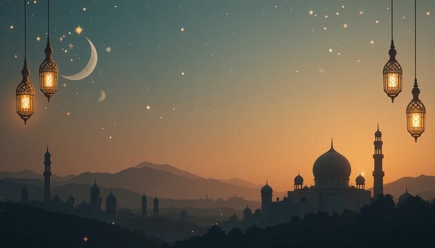 ramadan kareem style editable template background minimalist and islamic style eid mubarak iftar party.