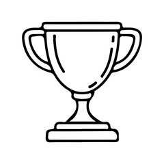 Handdrawn Champion Trophy winner Business icon pack symbols Money Logo