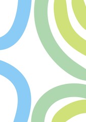 abstract background with circles BLUE GREEN