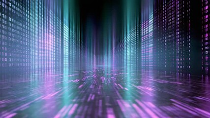 Digital matrix data flowing in cyberspace environment