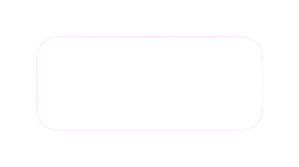 A simple white rounded rectangle outline on a black background isolated on transparent background